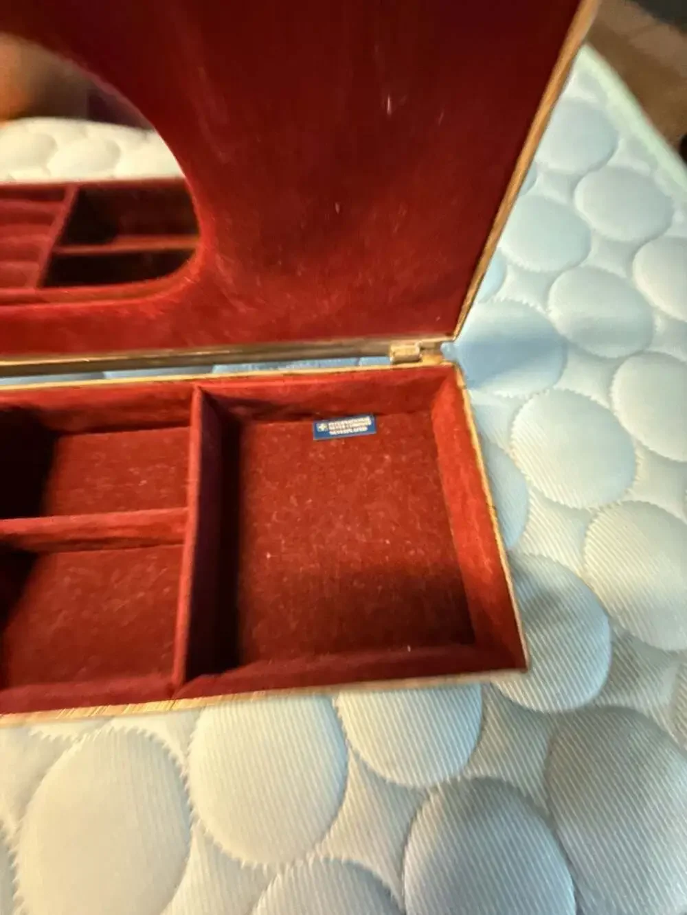 International Silver Company Vintage Silverplated Ornate Embossed Jewelry Box